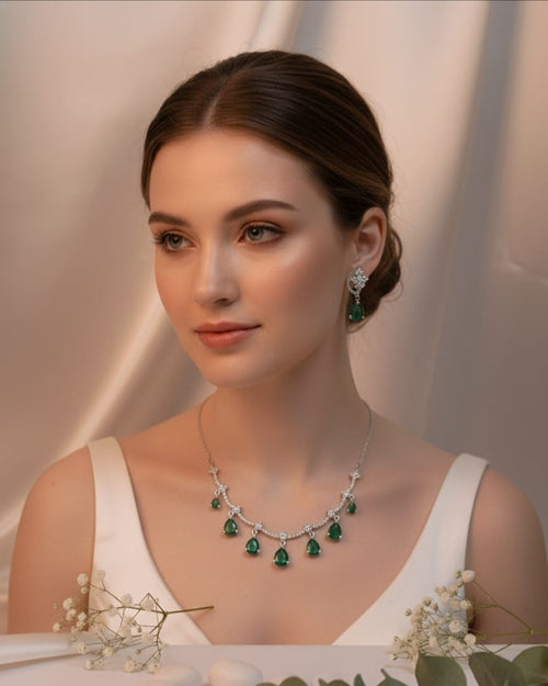 American diamond necklace set