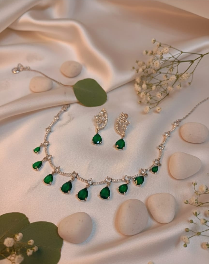 American diamond necklace set