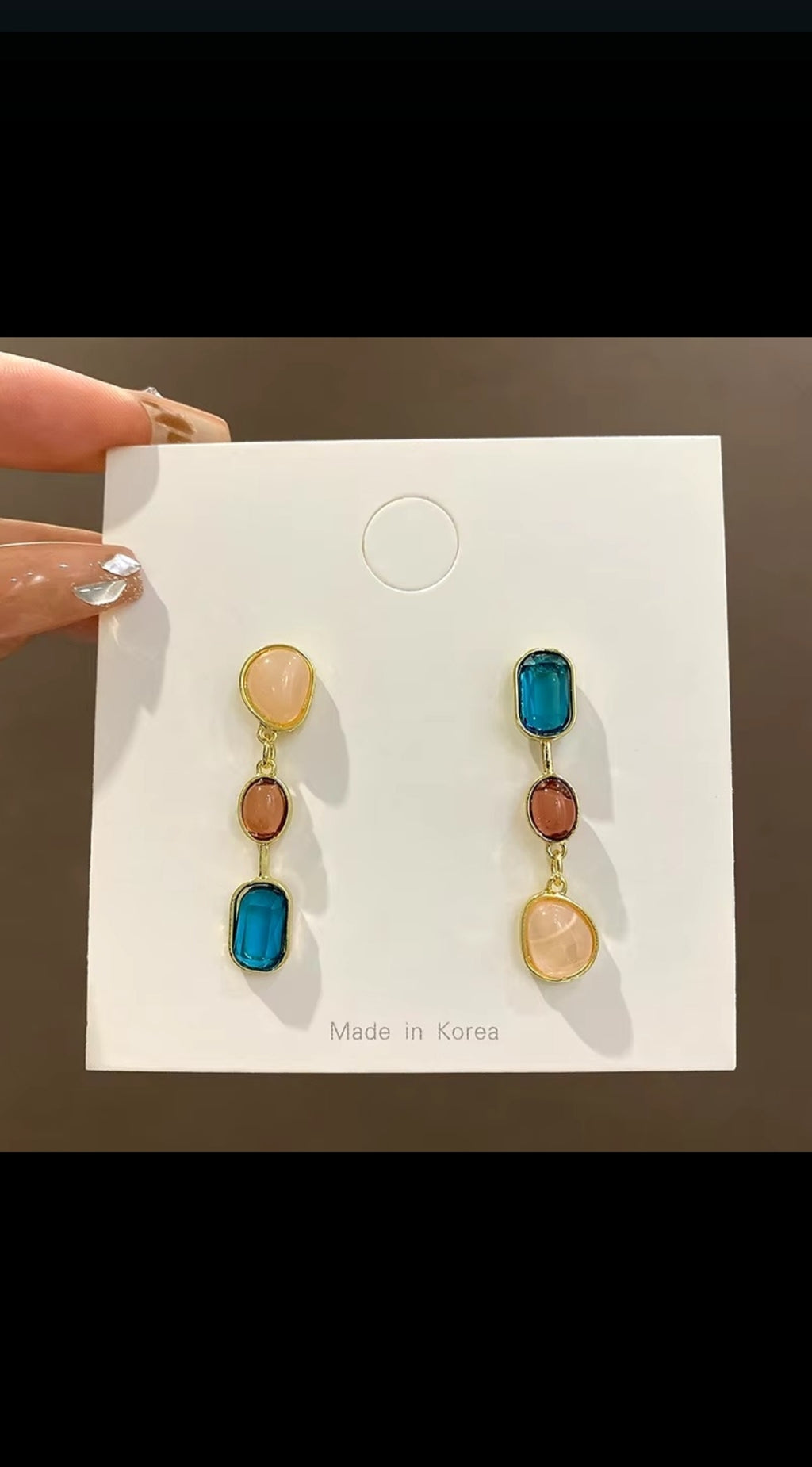 MULTI COLOUR KOREAN EARRING